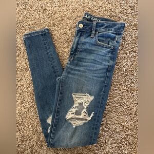 American Eagle Outfitters Ripped Skinny Jeans